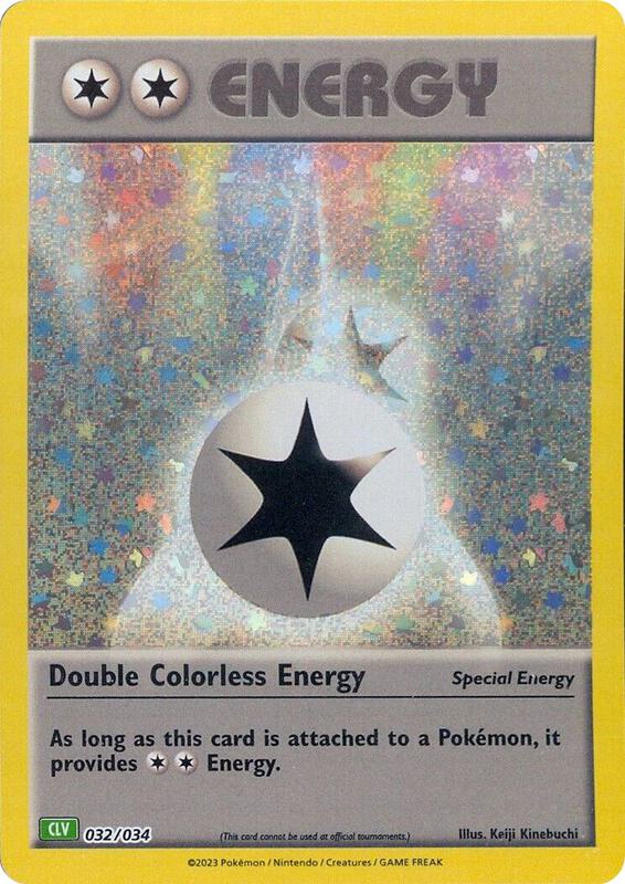 Double Colorless Energy (CLV) Pokemon card from Trading Card Game Classic