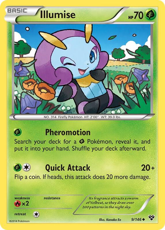 Illumise Pokemon card from XY Base Set