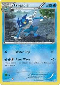 Frogadier Pokemon card from Kalos Starter Set