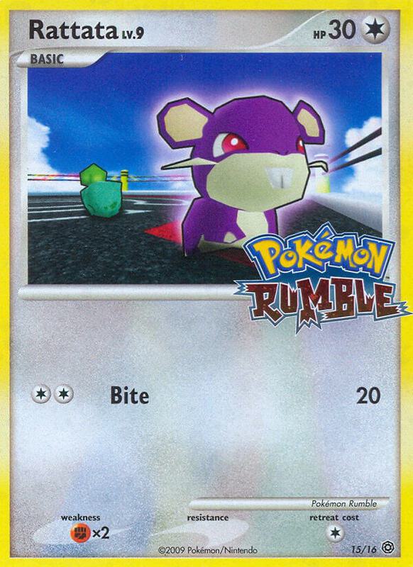 Rattata Pokemon card from Rumble
