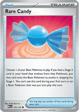 Rare Candy (Holo) Pokemon card from Mega Evolution