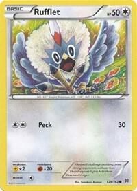 Rufflet Pokemon card from XY - BREAKthrough