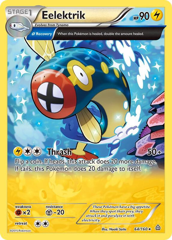 Eelektrik (Alpha) Pokemon card from XY - Primal Clash