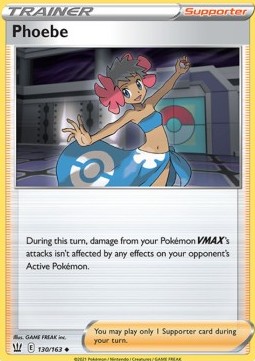 Phoebe Pokemon card from Battle Styles