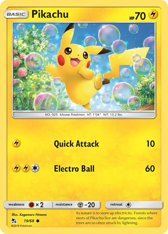 Pikachu Pokemon card from Hidden Fates