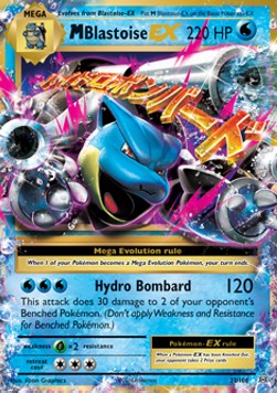 MBlastoise EX Pokemon card from Evolutions