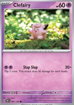 Clefairy Pokemon card from Obsidian Flames