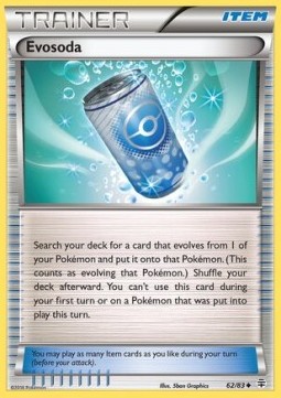 Evosoda Pokemon card from Generations