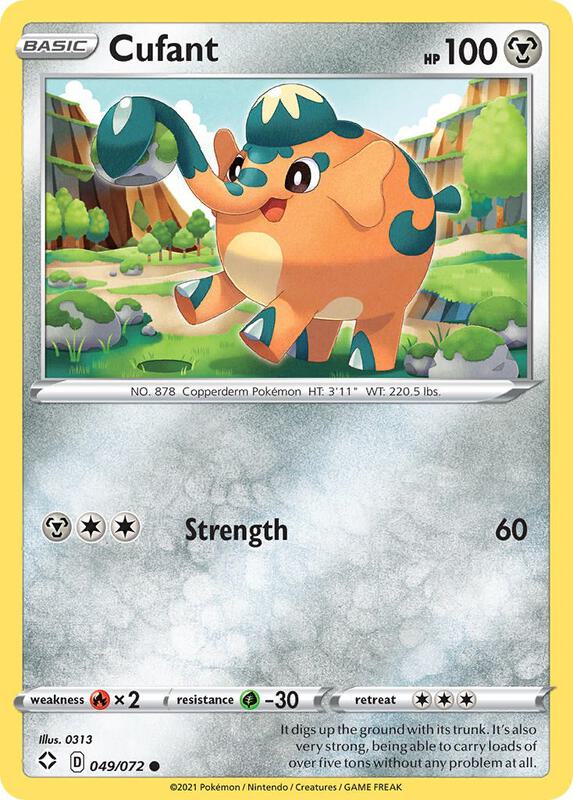 Cufant Pokemon card from Shining Fates