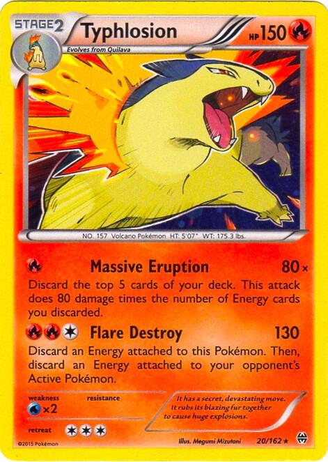 Typhlosion Pokemon card from Blister Exclusives