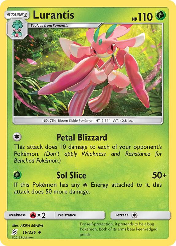 Lurantis Pokemon card from SM - Unified Minds