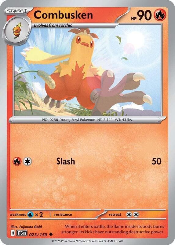 Combusken Pokemon card from SV09: Journey Together