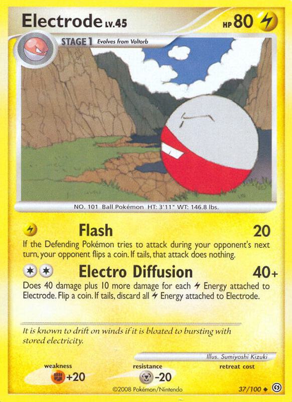 Electrode (37) Pokemon card from Stormfront