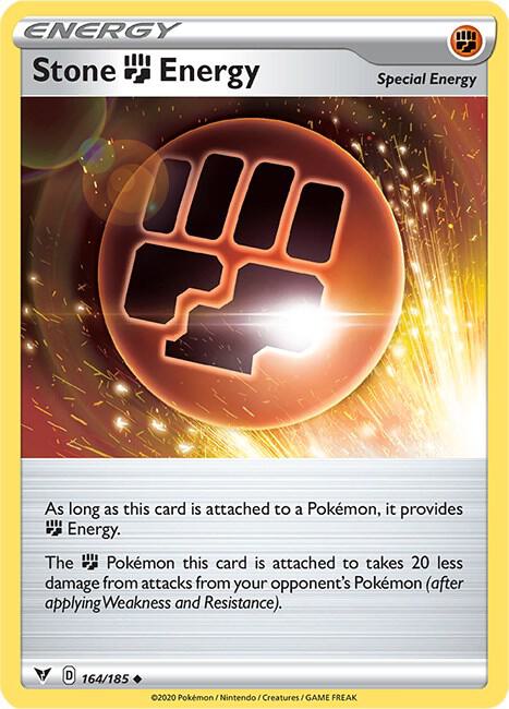 Stone Fighting Energy Pokemon card from SWSH04: Vivid Voltage
