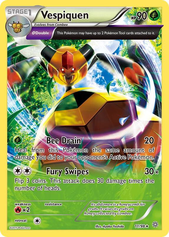 Vespiquen (11) Pokemon card from XY - Ancient Origins
