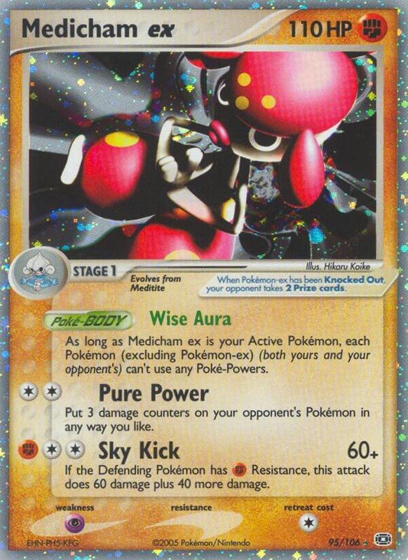 Medicham ex Pokemon card from Emerald