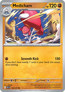 Medicham Pokemon card from Ascended Heroes