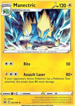 Manectric Pokemon card from Lost Origin