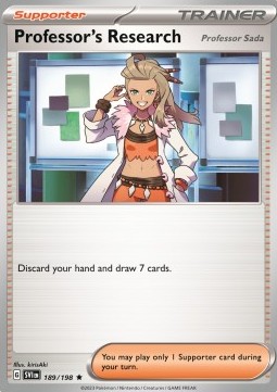 Professor's Research Pokemon card from Scarlet Violet