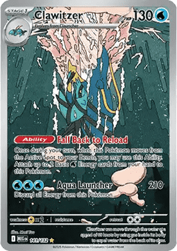 Clawitzer Pokemon card from Mega Evolution