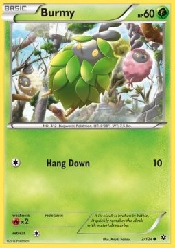 Burmy Pokemon card from Fates Collide