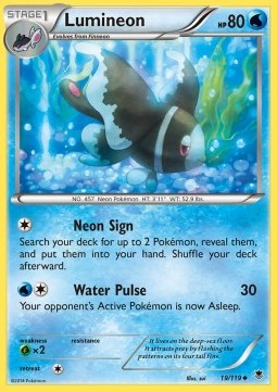 Lumineon Pokemon card from Phantom Forces