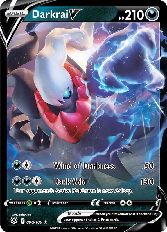 Darkrai V Pokemon card from SWSH10: Astral Radiance