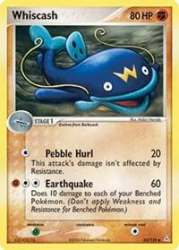 Whiscash Pokemon card from Holon Phantoms