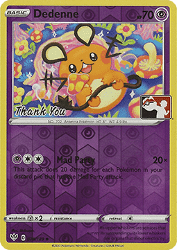 Dedenne Pokemon card from Darkness Ablaze