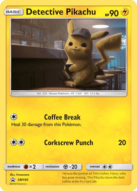 Detective Pikachu - SM190 Pokemon card from SM Promos