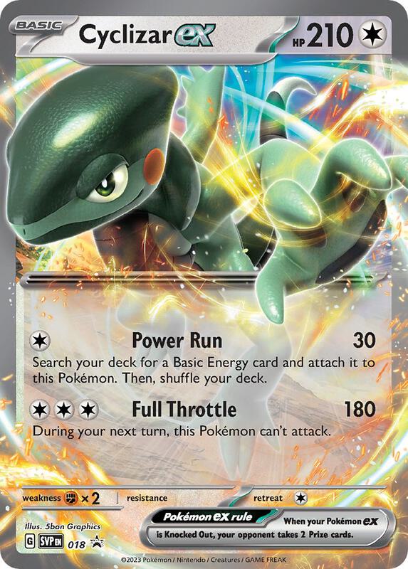 Cyclizar ex - 018 Pokemon card from SV: Scarlet & Violet Promo Cards