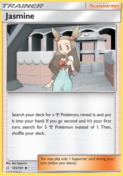 Jasmine Pokemon card from Team Up