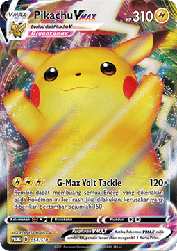 Pikachu VMAX (S-P/ID 054) Sword & Shield Indonesian Promos