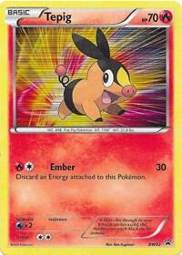 Tepig (BW02) Pokemon card from Black and White Promos