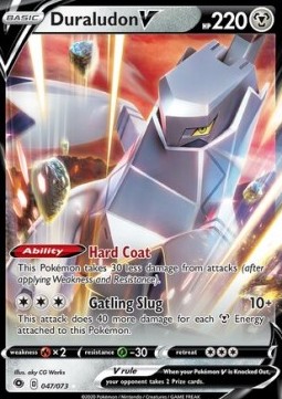 Duraludon V Pokemon card from Champion's Path