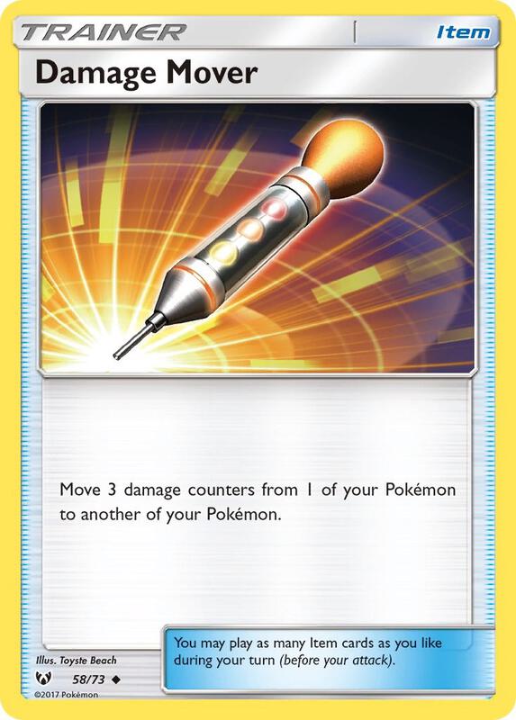 Damage Mover Pokemon card from Shining Legends