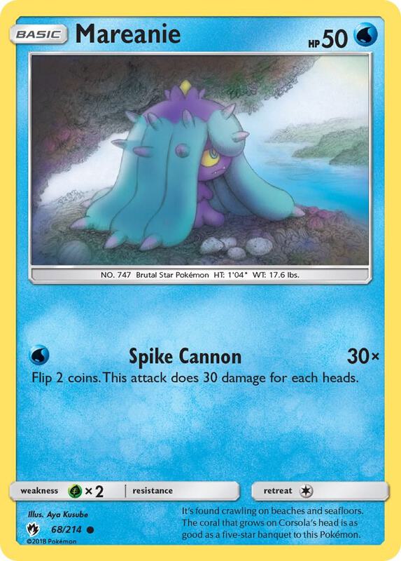Mareanie (68) Pokemon card from SM - Lost Thunder