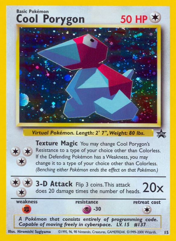 Cool Porygon Pokemon card from WoTC Promo
