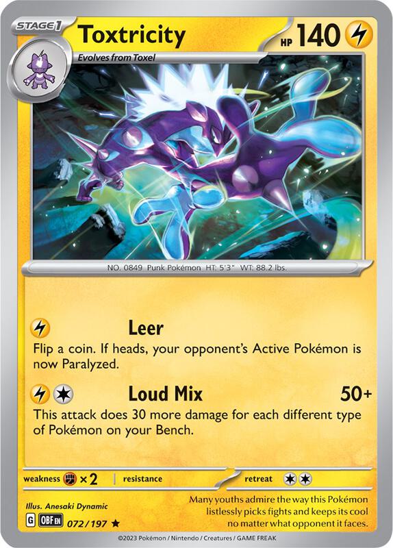 Toxtricity Pokemon card from Deck Exclusives