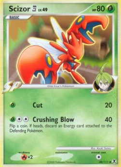 Scizor [4] Lv.49 (Holo) Pokemon card from Rising Rivals