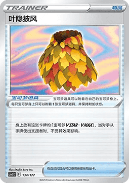 Leafy Camo Poncho #134