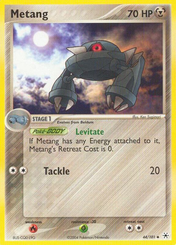 Metang Pokemon card from Hidden Legends