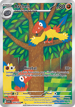 Archen Pokemon card from Black White IDTH