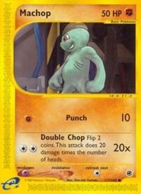 Machop Pokemon card from Expedition