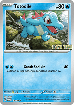 Totodile (M-P/ID 068) M-P Indonesian Promos ID