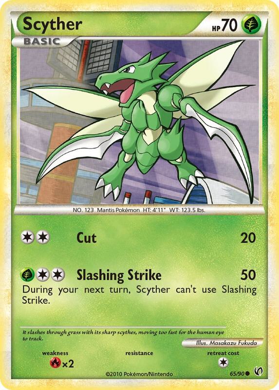 Scyther (65) Pokemon card from Undaunted