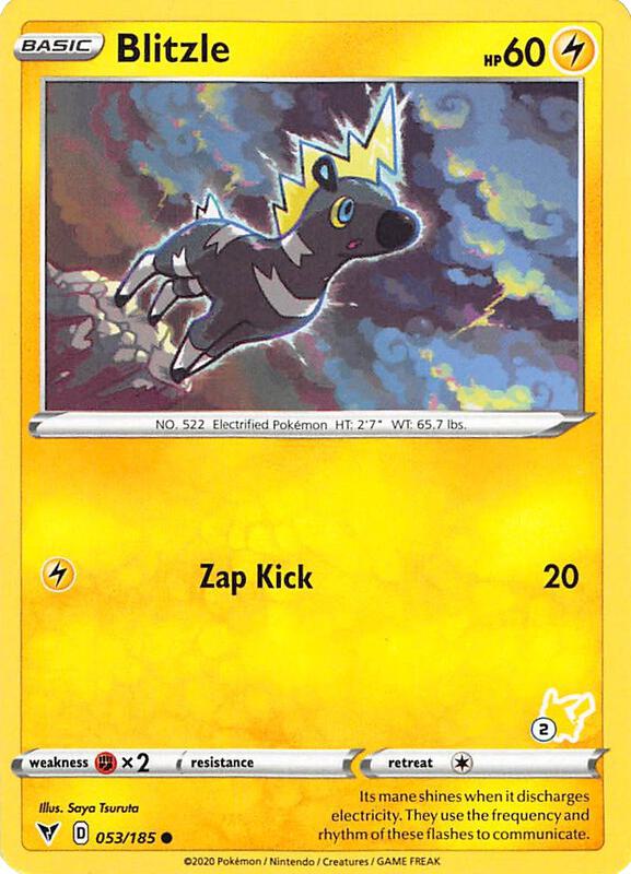 Blitzle Pokemon card from Battle Academy 2022