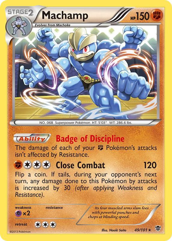 Machamp (49) Pokemon card from Plasma Blast