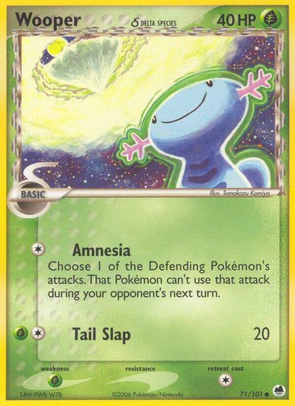 Wooper (Delta Species) Pokemon card from Dragon Frontiers