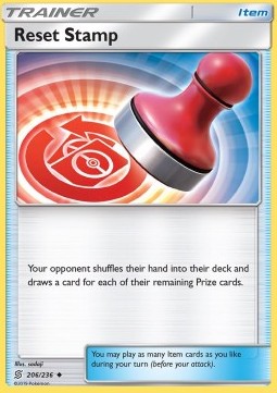 Reset Stamp Pokemon card from Unified Minds